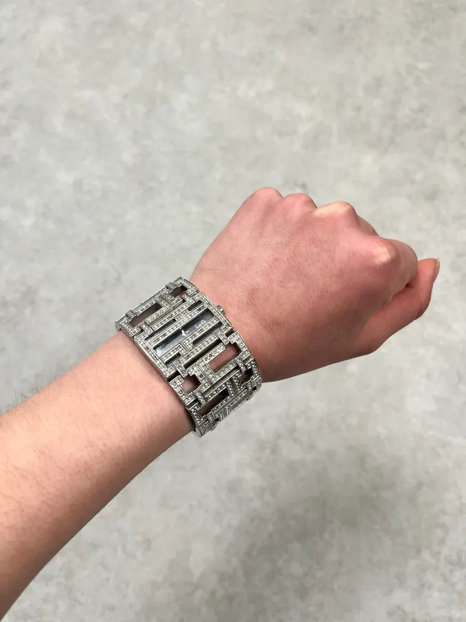 2000s Dolce & Gabbana Labyrinth Pave Bracelet Watch pgLtAEv 1