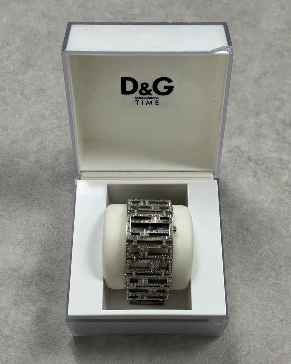 2000s Dolce & Gabbana Labyrinth Pave Bracelet Watch pgLtAEv 2