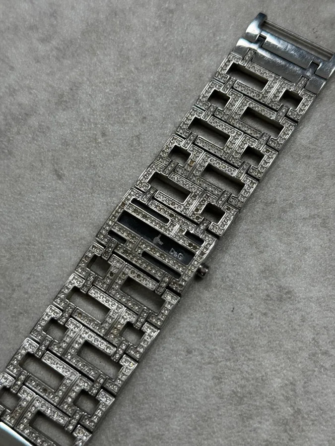 2000s Dolce & Gabbana Labyrinth Pave Bracelet Watch pgLtAEv 6