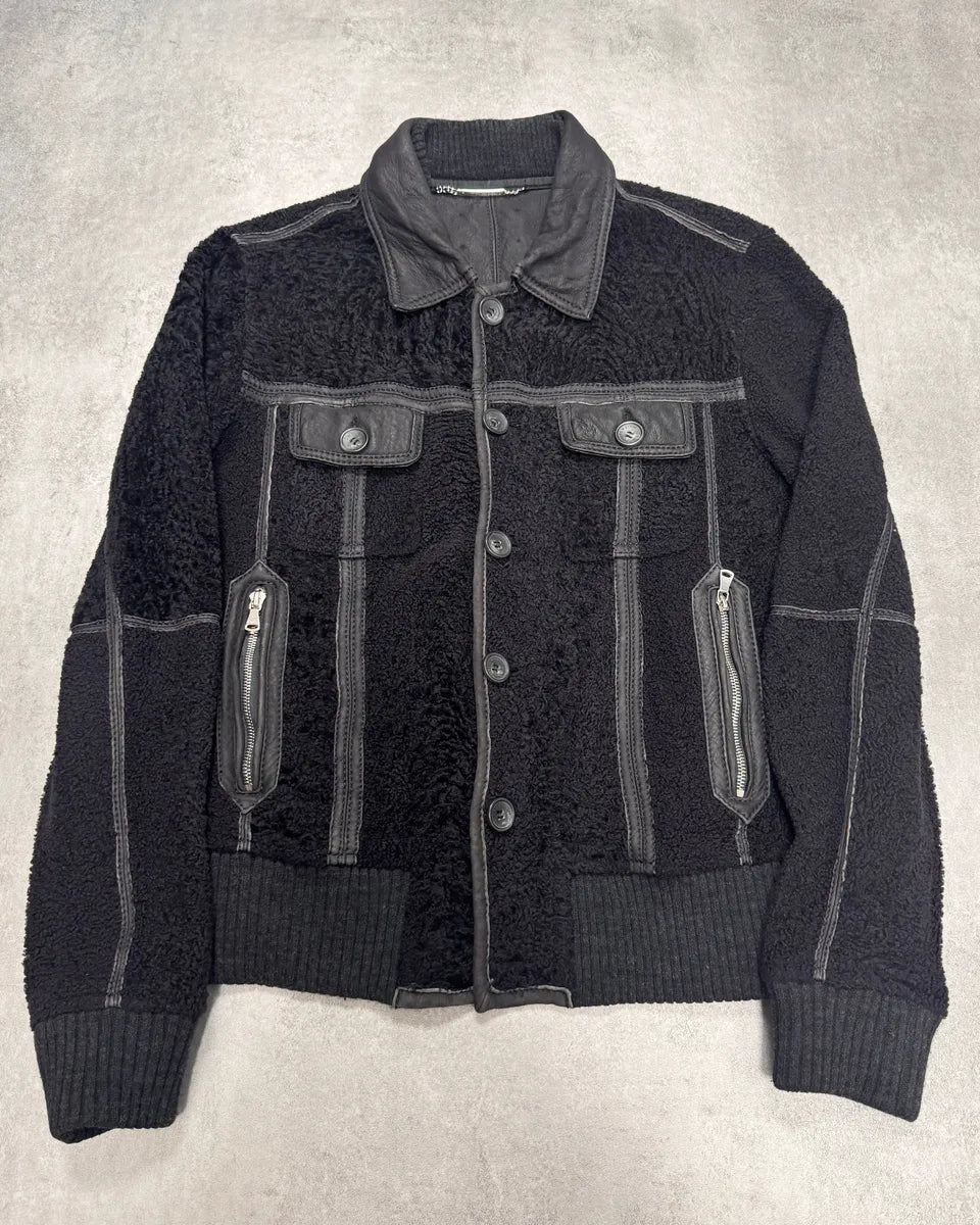 2000s Dolce & Gabbana Lamb Leather Jacket AycOcSf 0