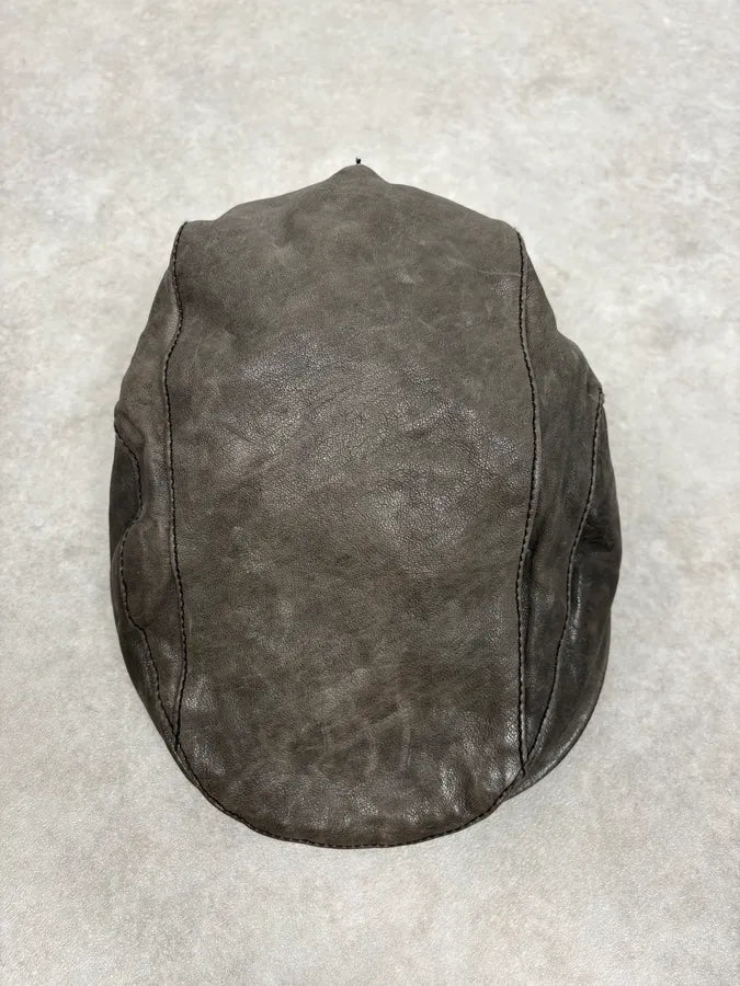 AW2005 Dolce & Gabbana Faded Grey Leather Cap daqzBBT 2