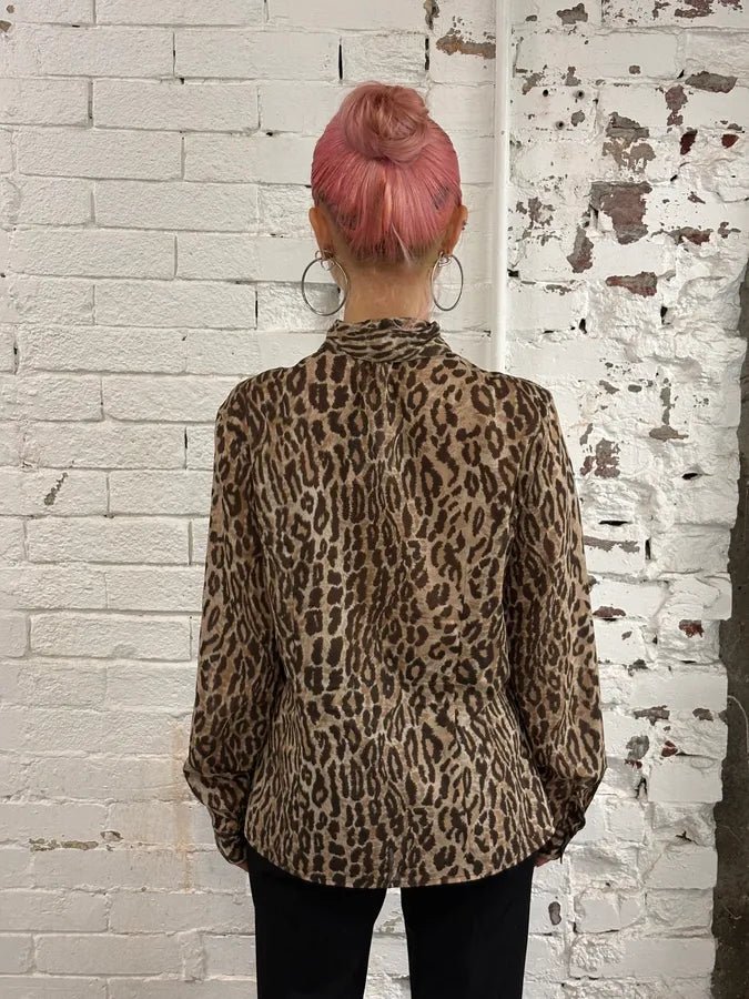 2000s Dolce & Gabbana Leopard Glamour Shirt BWGEZjl 2