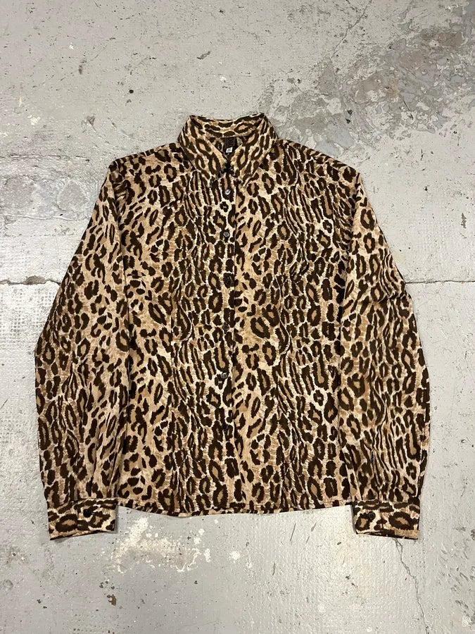 2000s Dolce & Gabbana Leopard Glamour Shirt BWGEZjl 0
