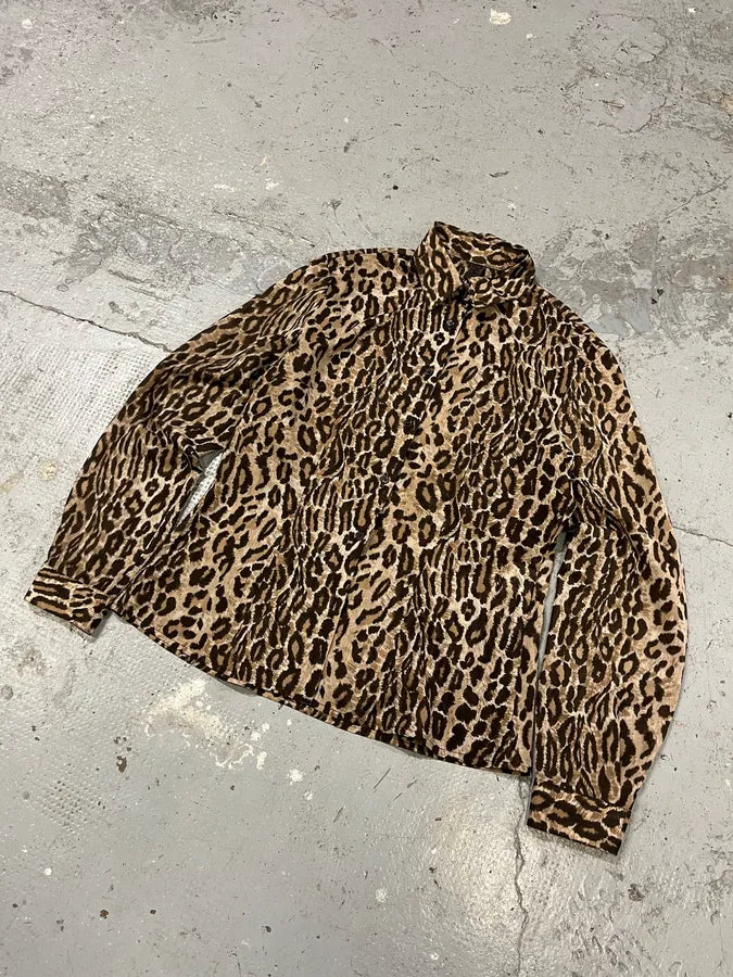 2000s Dolce & Gabbana Leopard Glamour Shirt BWGEZjl 1