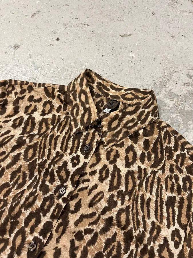 2000s Dolce & Gabbana Leopard Glamour Shirt BWGEZjl 2