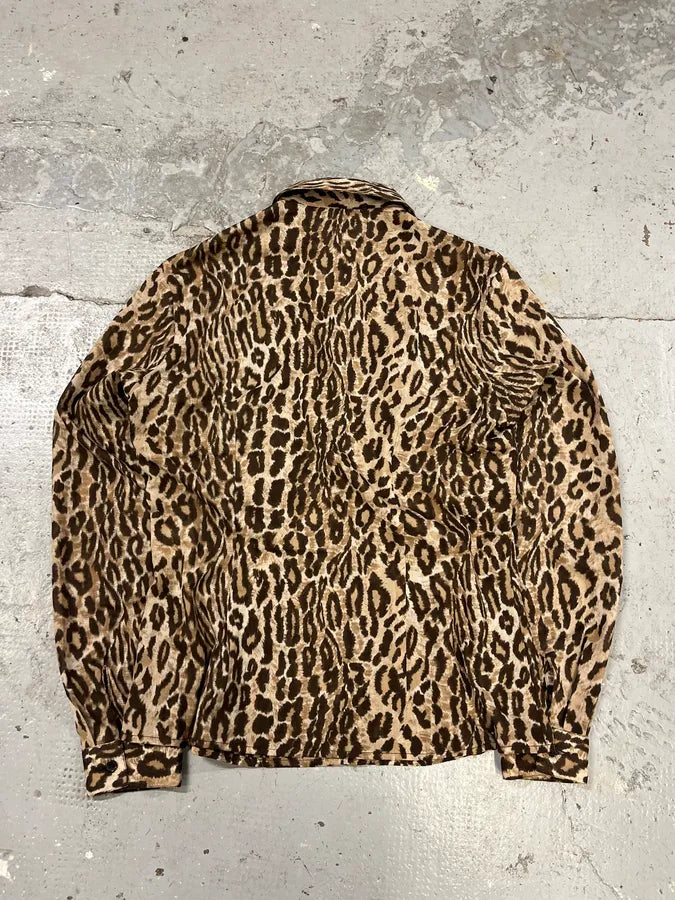 2000s Dolce & Gabbana Leopard Glamour Shirt BWGEZjl 5