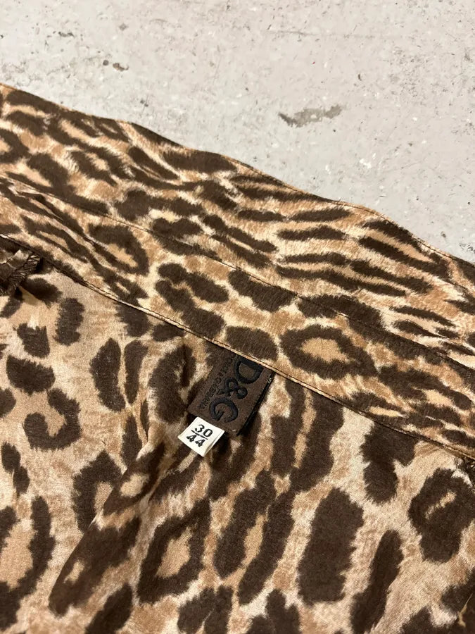 2000s Dolce & Gabbana Leopard Glamour Shirt BWGEZjl 7