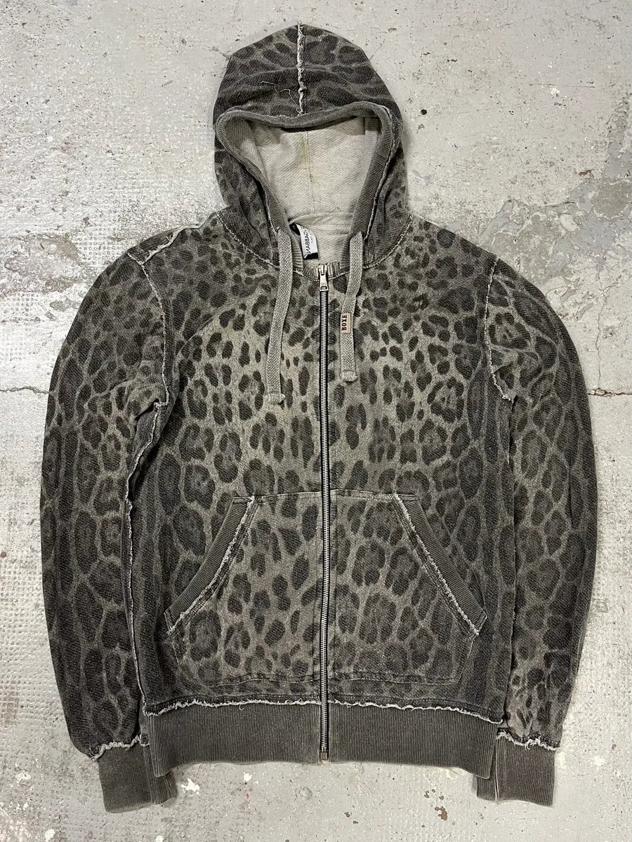 2000s Dolce & Gabbana Leopard Grey Sweatshiet (S/M) oUXRvup 0