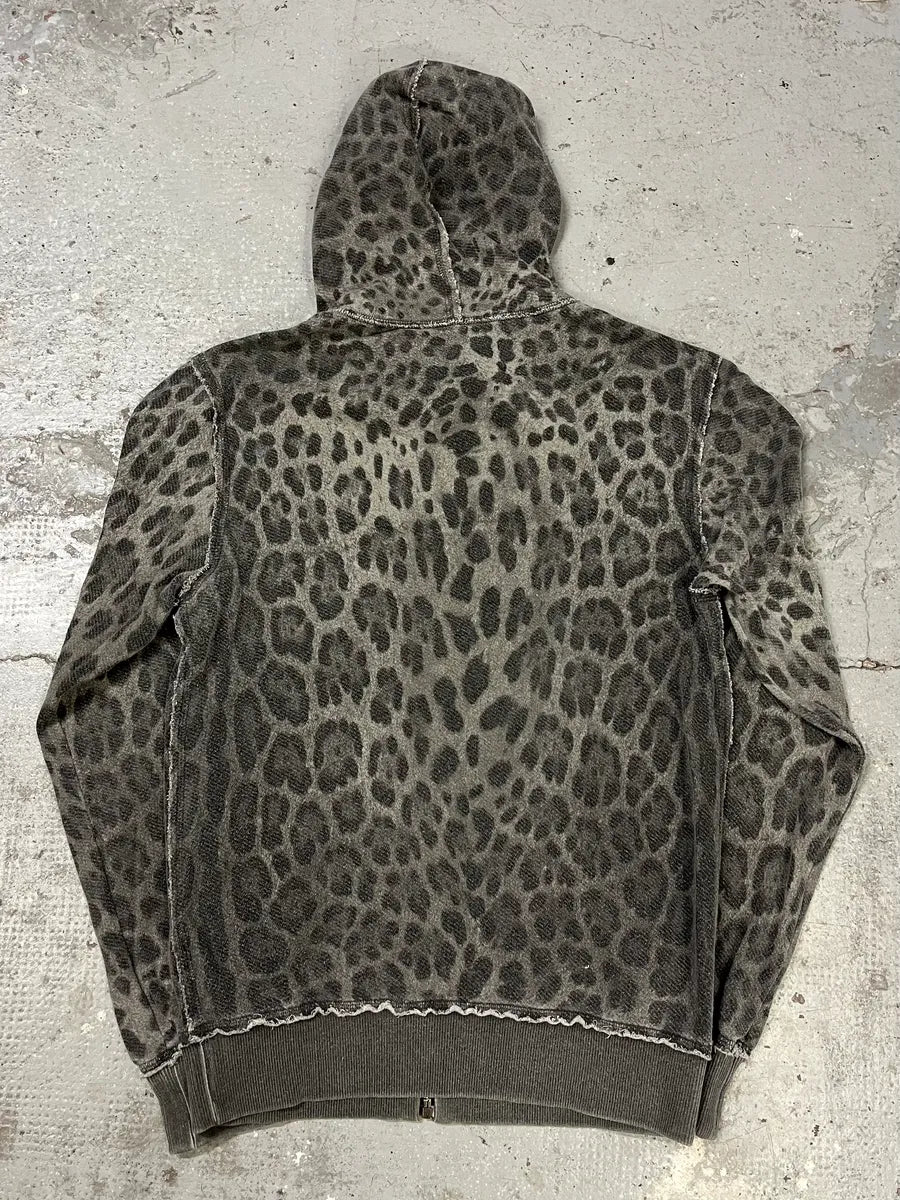 2000s Dolce & Gabbana Leopard Grey Sweatshiet (S/M) oUXRvup 1
