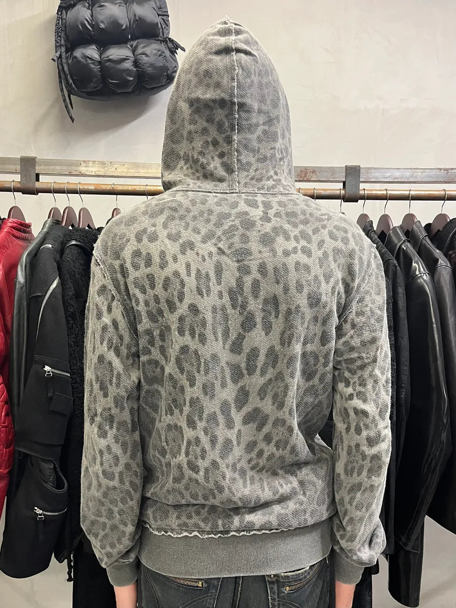 2000s Dolce & Gabbana Leopard Grey Sweatshiet (S/M) oUXRvup 3