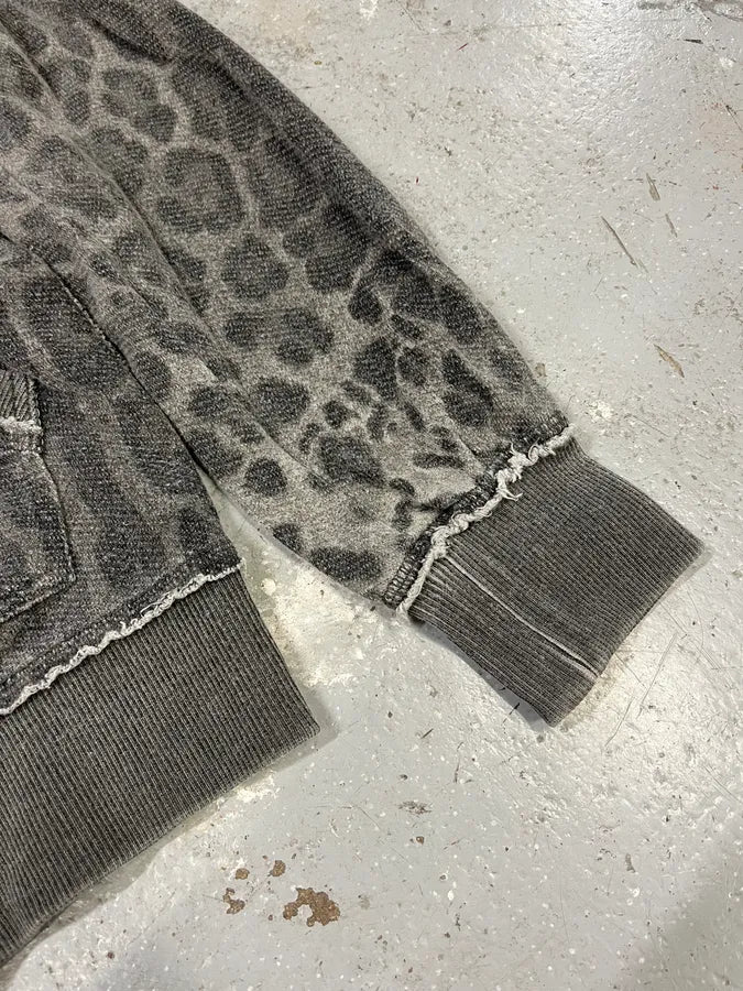 2000s Dolce & Gabbana Leopard Grey Sweatshiet (S/M) oUXRvup 4
