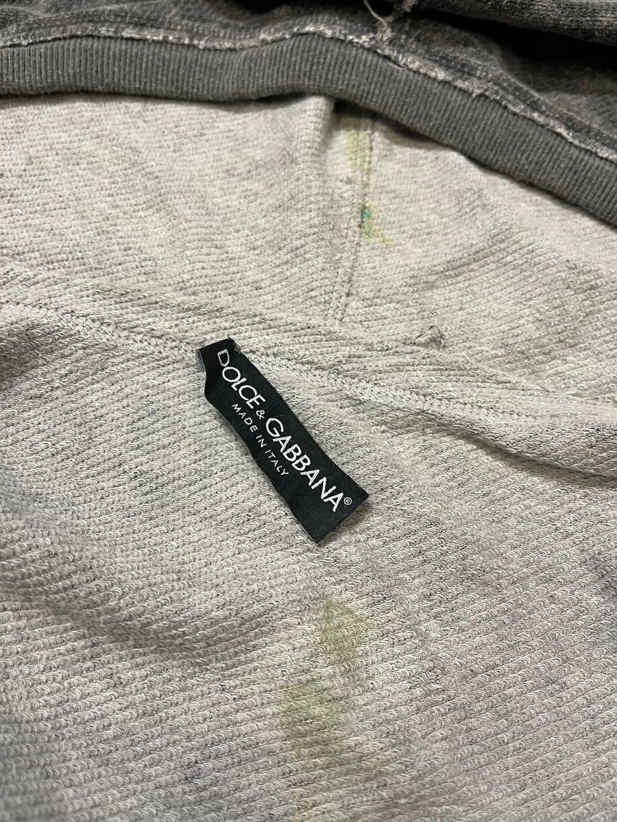 2000s Dolce & Gabbana Leopard Grey Sweatshiet (S/M) oUXRvup 8