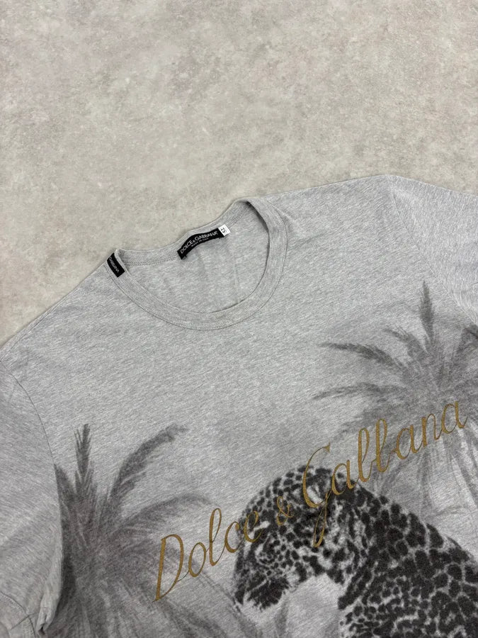 FW2004 Dolce & Gabbana Leopard Grey T-Shirt lLyQSJk 5