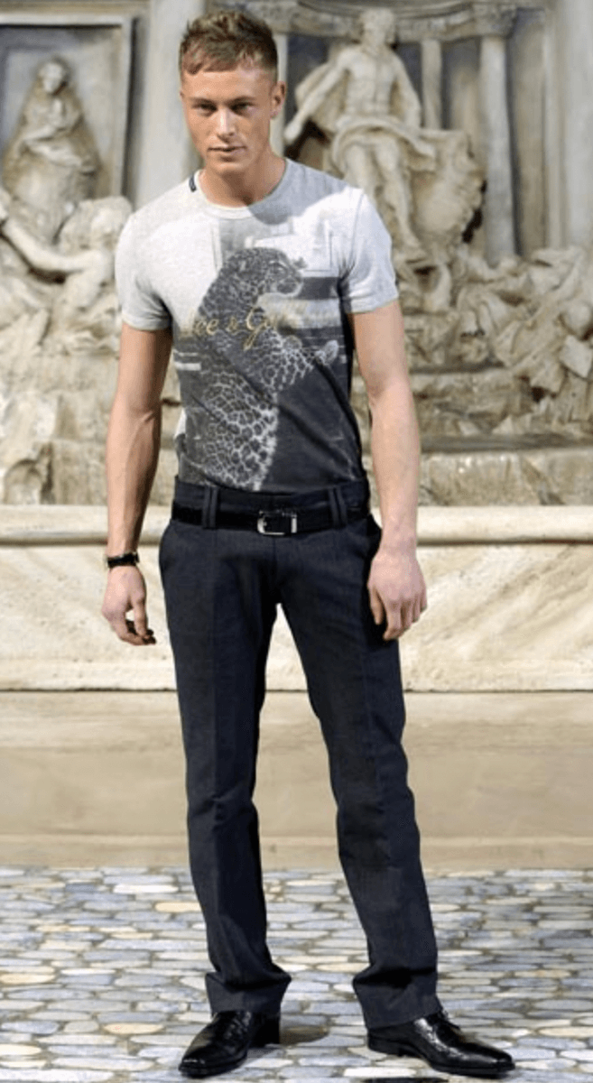 FW2004 Dolce & Gabbana Leopard Grey T-Shirt lLyQSJk 0