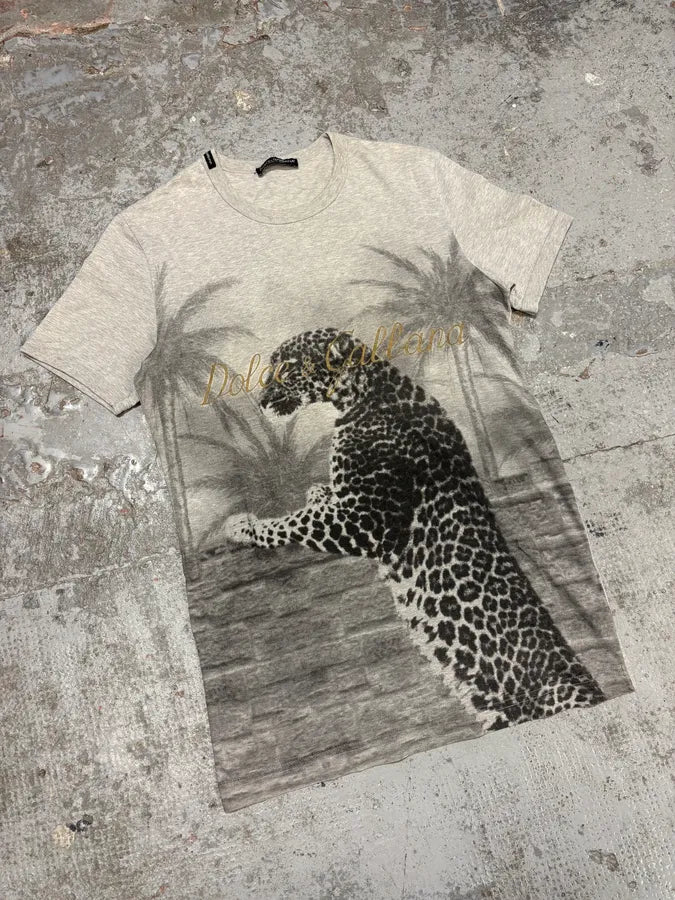 2000s Dolce & Gabbana Leopard Grey T-Shirt TRMzavN 3