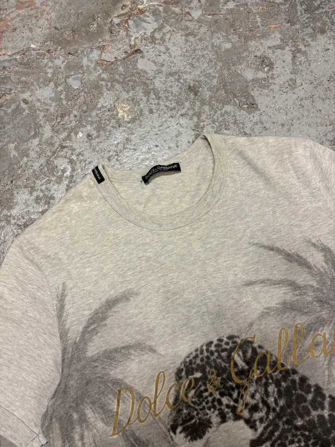 2000s Dolce & Gabbana Leopard Grey T-Shirt TRMzavN 4