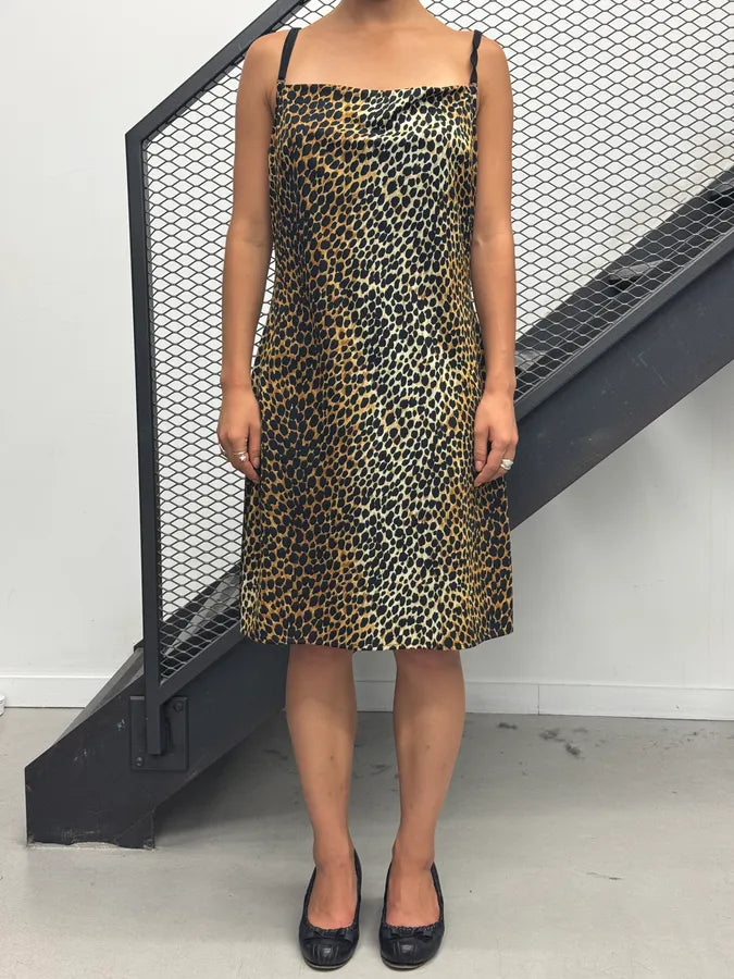 SS1996 Dolce & Gabbana Leopard Light Dress DXoyomn 0