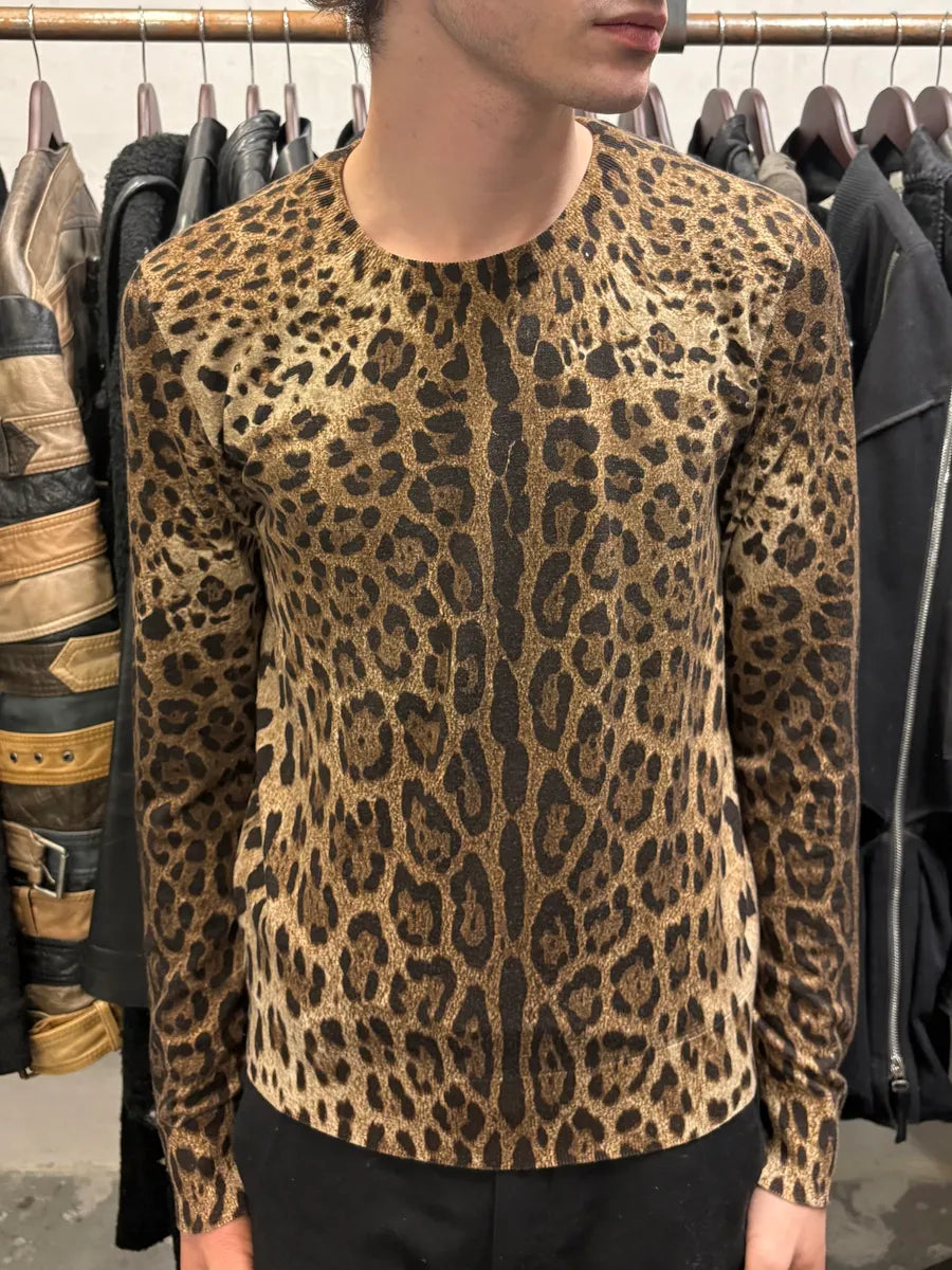 2000s Dolce & Gabbana Leopard Light Sweater (S) KmGdWeQ 1