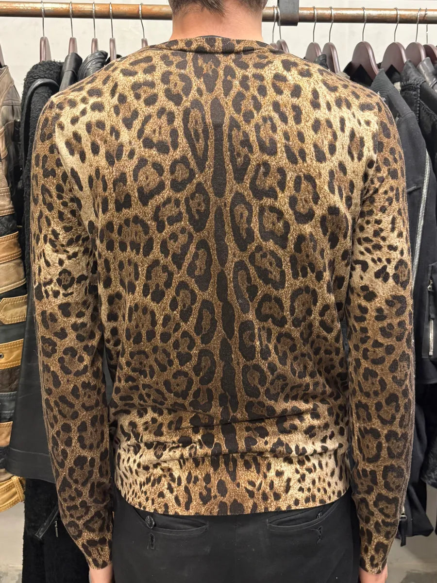 2000s Dolce & Gabbana Leopard Light Sweater (S) KmGdWeQ 2