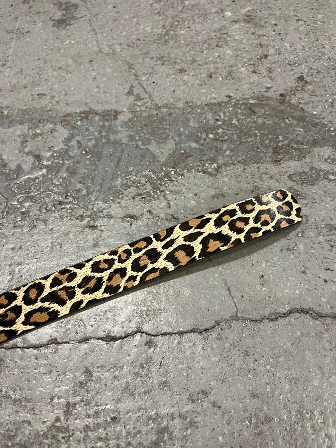 2000s Dolce & Gabbana Leopard Print Leather Belt brUNaKd 6
