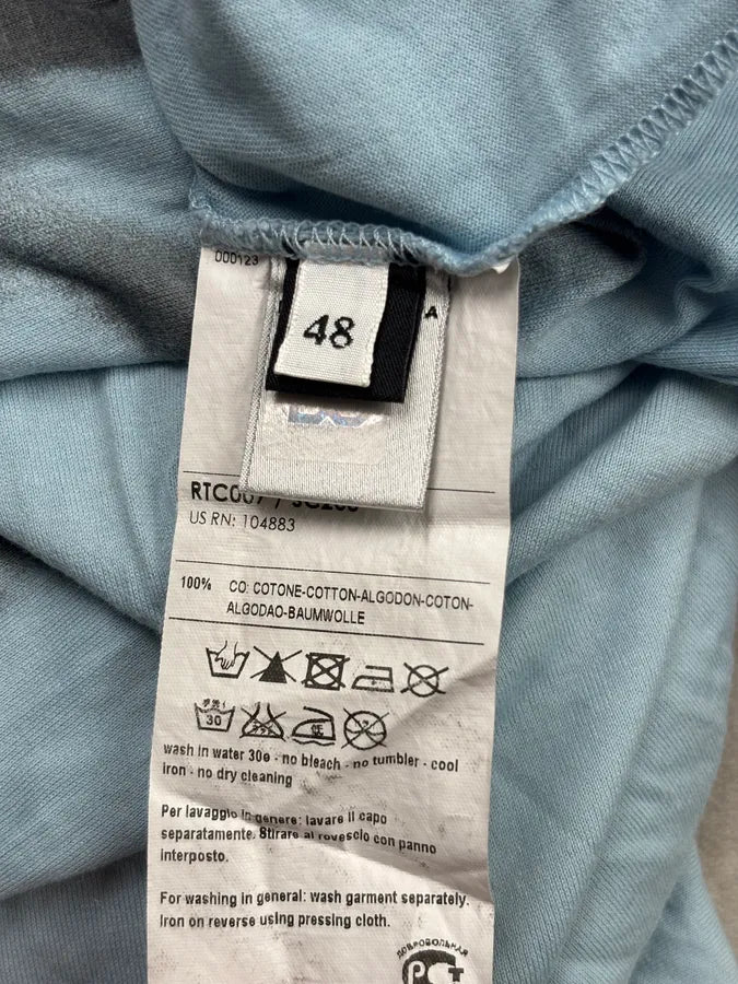 2000s Dolce & Gabbana Light Blue Cotton Bella Darvi Portrait T-Shirt jSmjQpZ 9