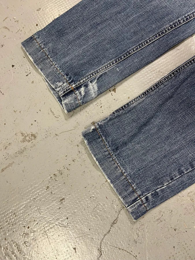 2000s Dolce & Gabbana Light Blue Denim Distressed Jeans goRWgYr 6