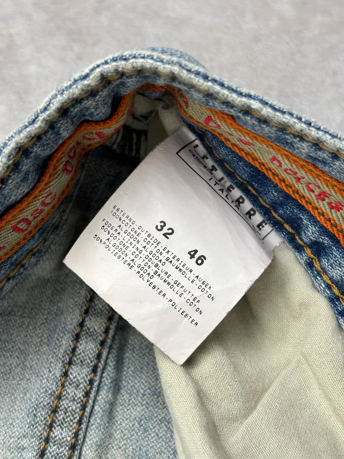 SS2006 Dolce & Gabbana Light Blue Denim Distressed Jeans nJLNJWU 11