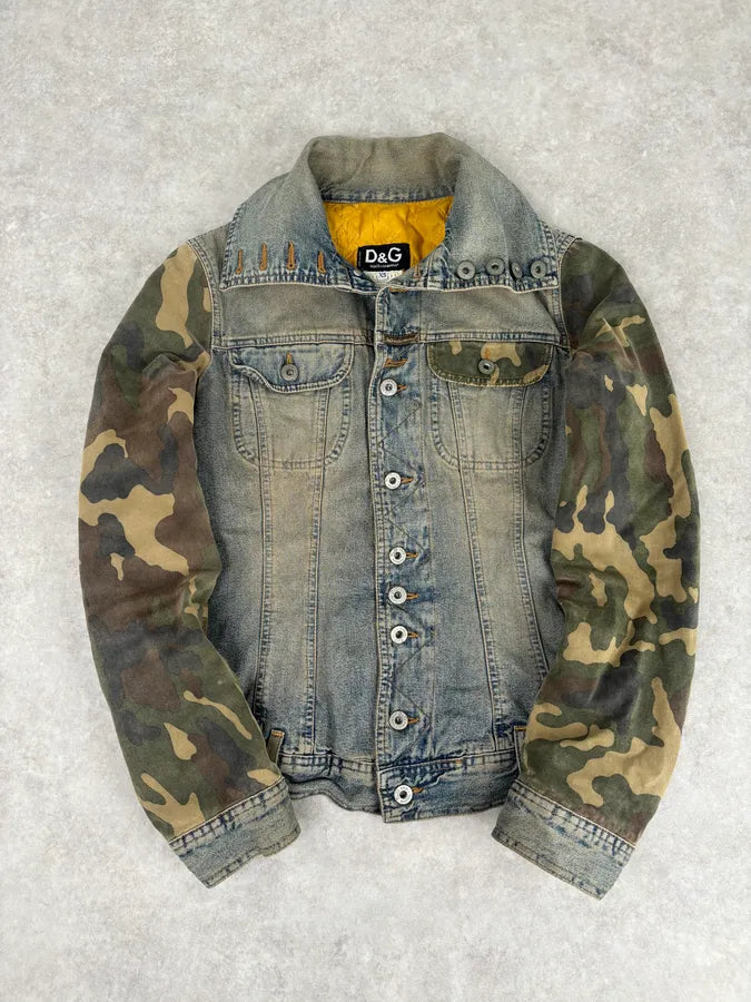 AW2003 Dolce & Gabbana Light Blue Denim Jacket  dXnaazs 0