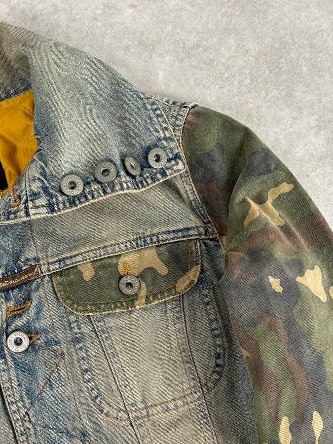 AW2003 Dolce & Gabbana Light Blue Denim Jacket  dXnaazs 8
