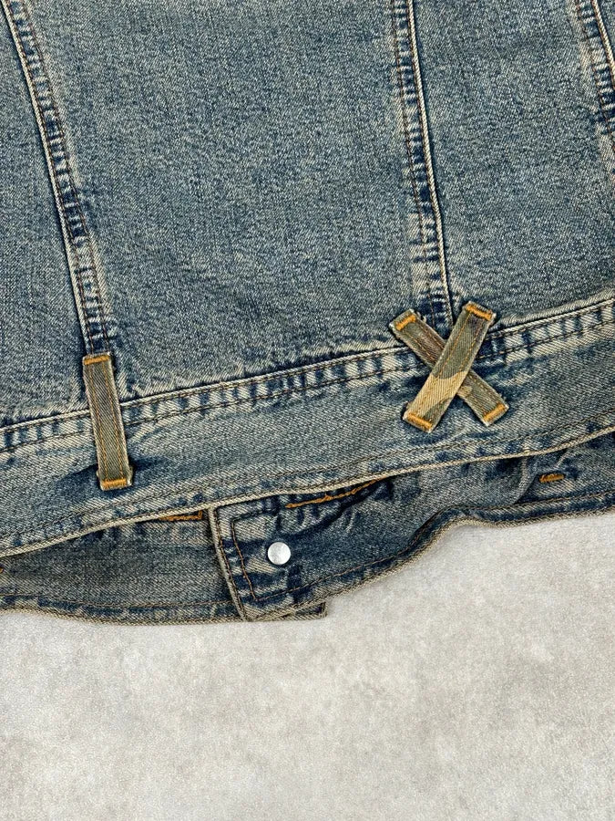 AW2003 Dolce & Gabbana Light Blue Denim Jacket  dXnaazs 11