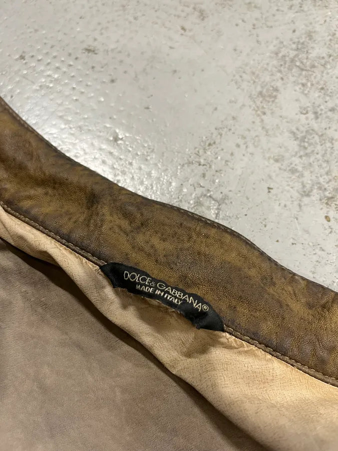 2000s Dolce & Gabbana Light Brown Jacket QjyPyta 10