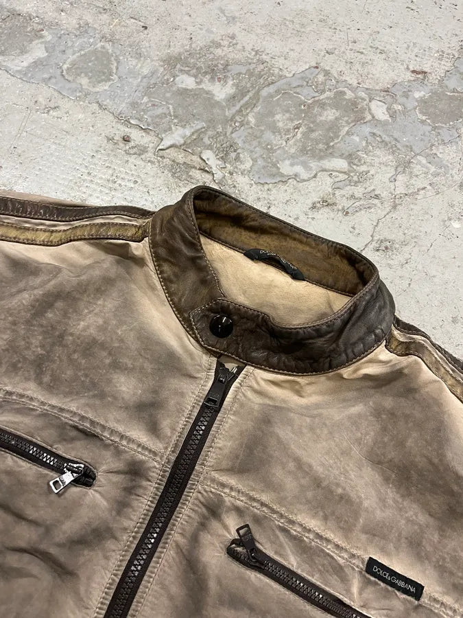 2000s Dolce & Gabbana Light Brown Jacket QjyPyta 5