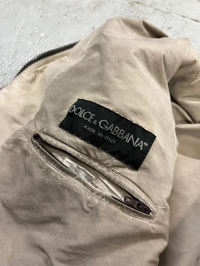 2000s Dolce & Gabbana Light Brown Jacket QjyPyta 9