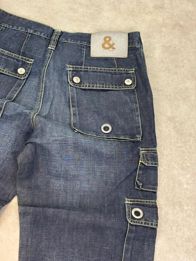 2000s Dolce & Gabbana Light Cargo Denim  Pants  dCQzJtl 9