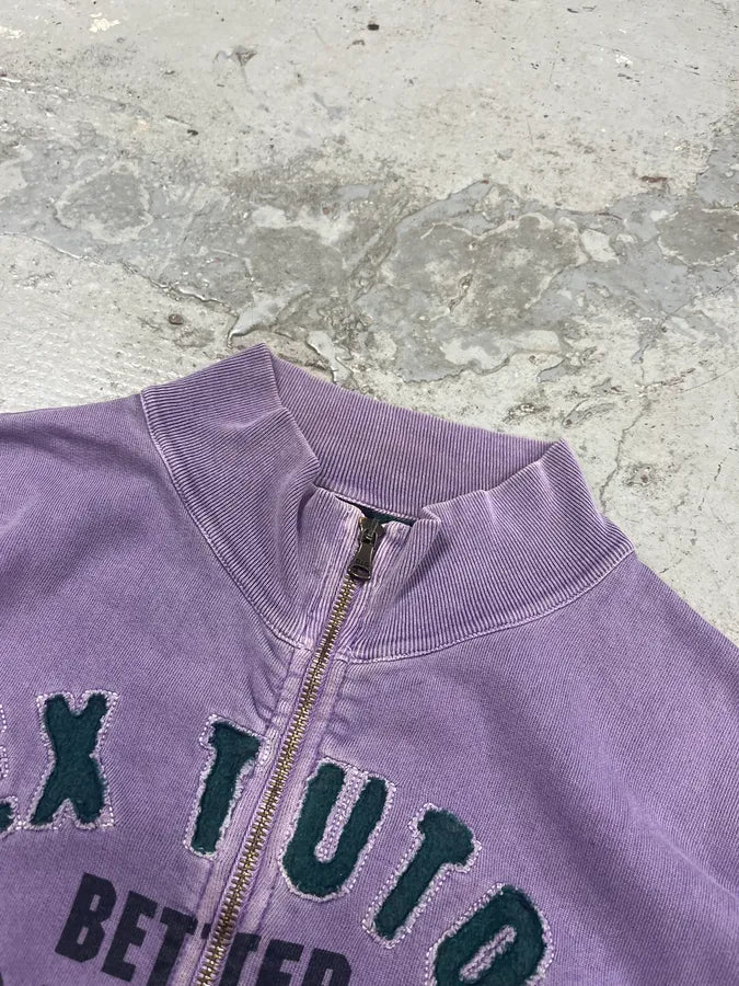 2000s Dolce & Gabbana Lila Purple Sex Tutor Zip-up Sweater ssaGjHt 4