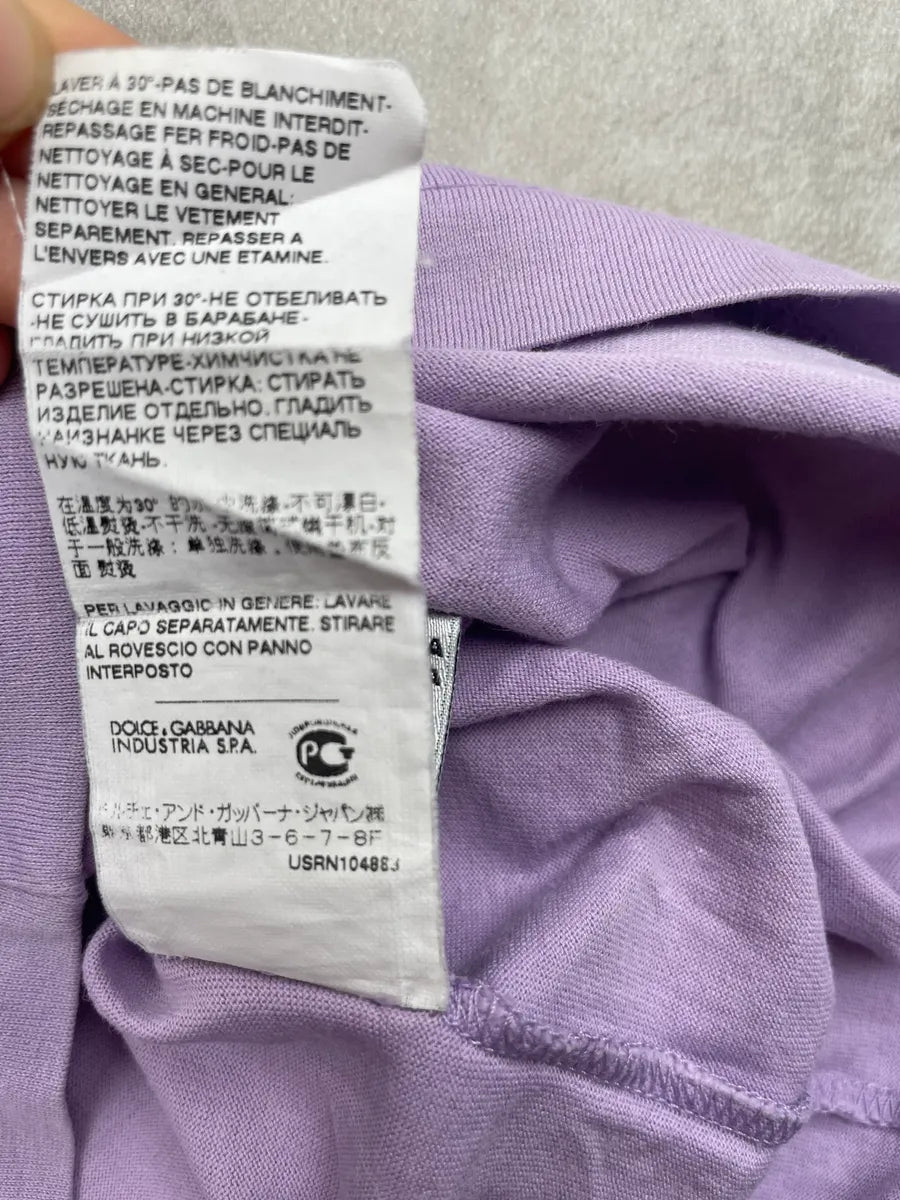 2000s Dolce & Gabbana Lilac Pink Sunglasses T-Shirt CrNRyjR 9