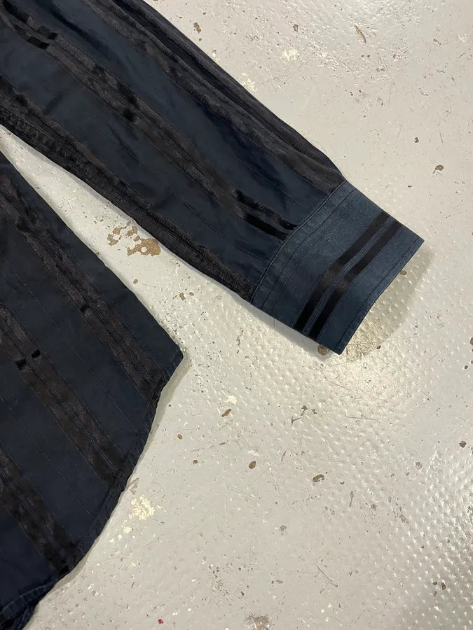 2000s Dolce & Gabbana Lined Mafia Navy Shirt NFWmDhs 5