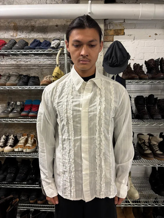 2000s Dolce & Gabbana Lines White Shirt (M/L) yhIbjeo 1