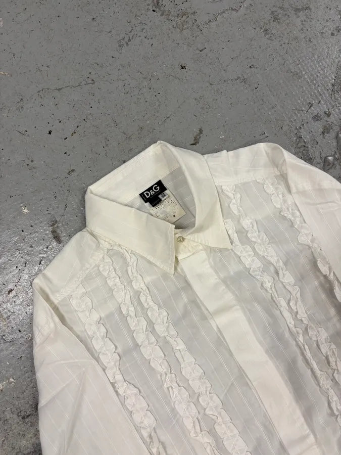 2000s Dolce & Gabbana Lines White Shirt (M/L) yhIbjeo 4