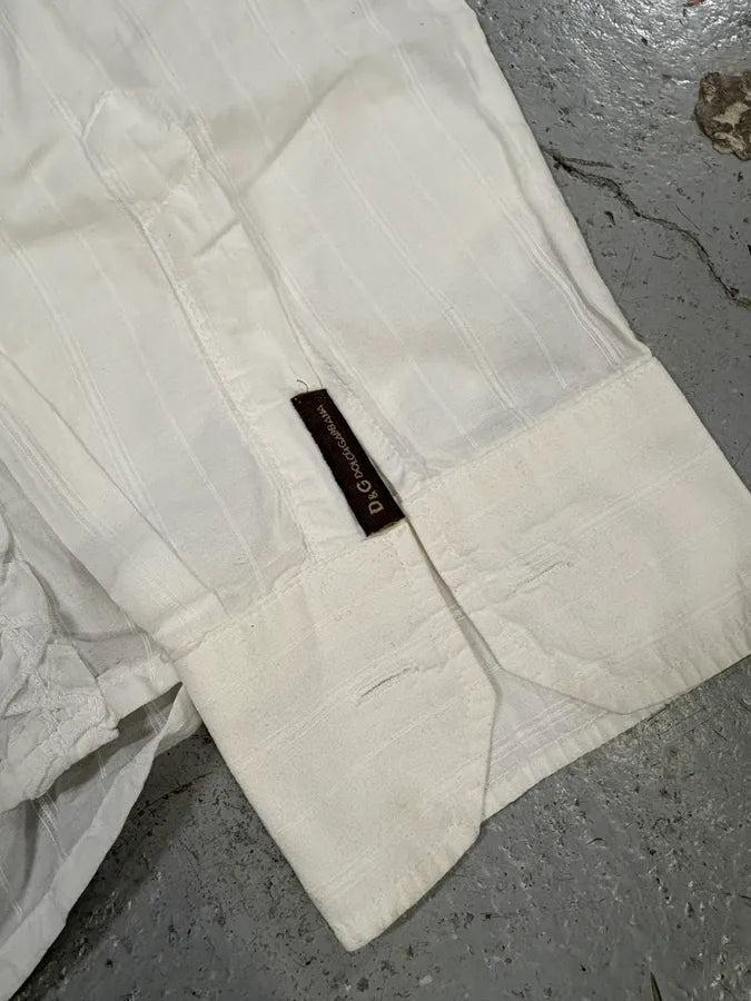 2000s Dolce & Gabbana Lines White Shirt (M/L) yhIbjeo 7