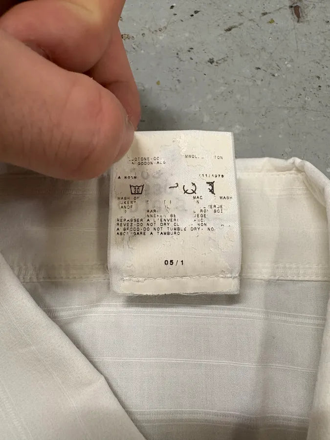 2000s Dolce & Gabbana Lines White Shirt (M/L) yhIbjeo 9