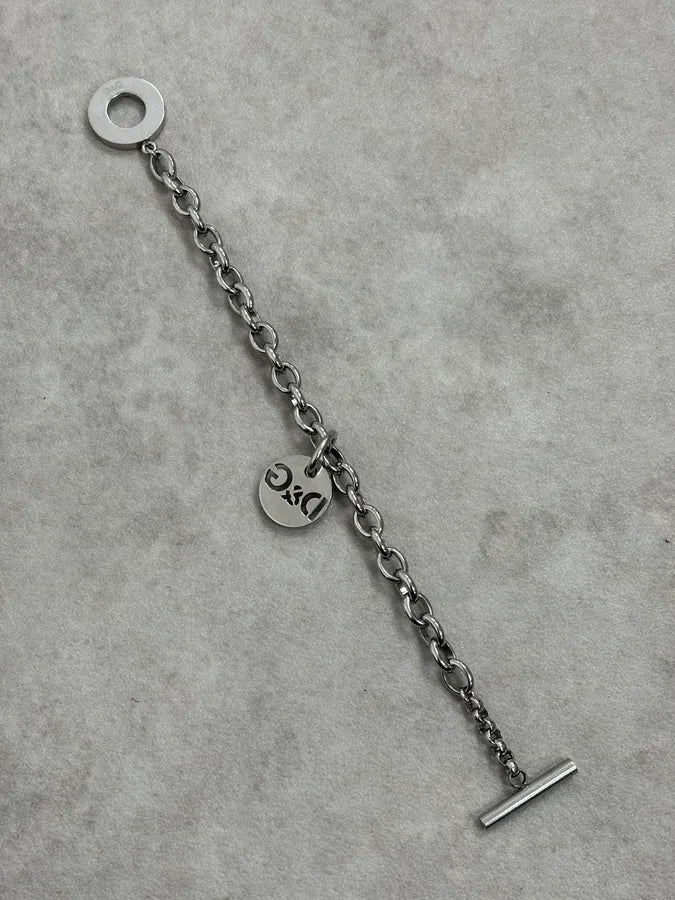 2000s Dolce & Gabbana Logo Anchor Chain Link Bracelet LVZicIU 4