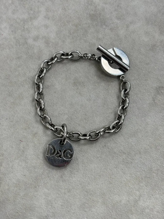 2000s Dolce & Gabbana Logo Anchor Chain Link Bracelet LVZicIU 0