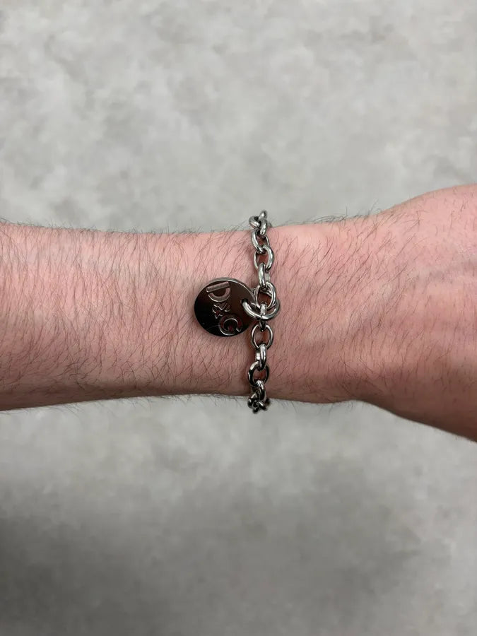 2000s Dolce & Gabbana Logo Anchor Chain Link Bracelet LVZicIU 3