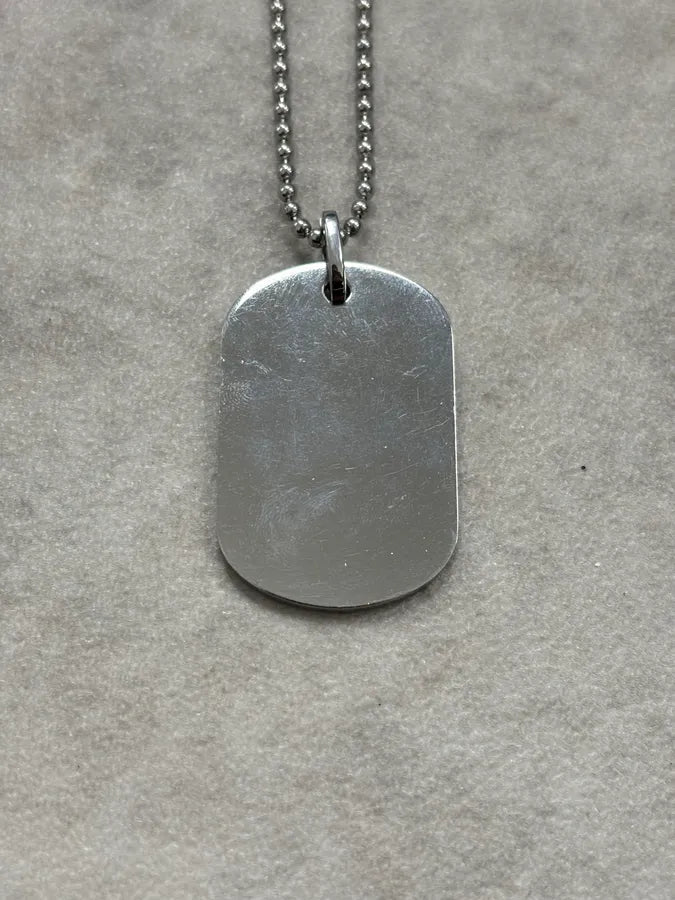 2000s Dolce & Gabbana Logo Dog Tag Necklace eUmlmtO 5