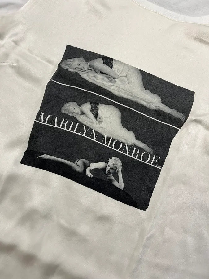 2000s Dolce & Gabbana Marilyn Monroe White T-Shirt AmgaBCu 2