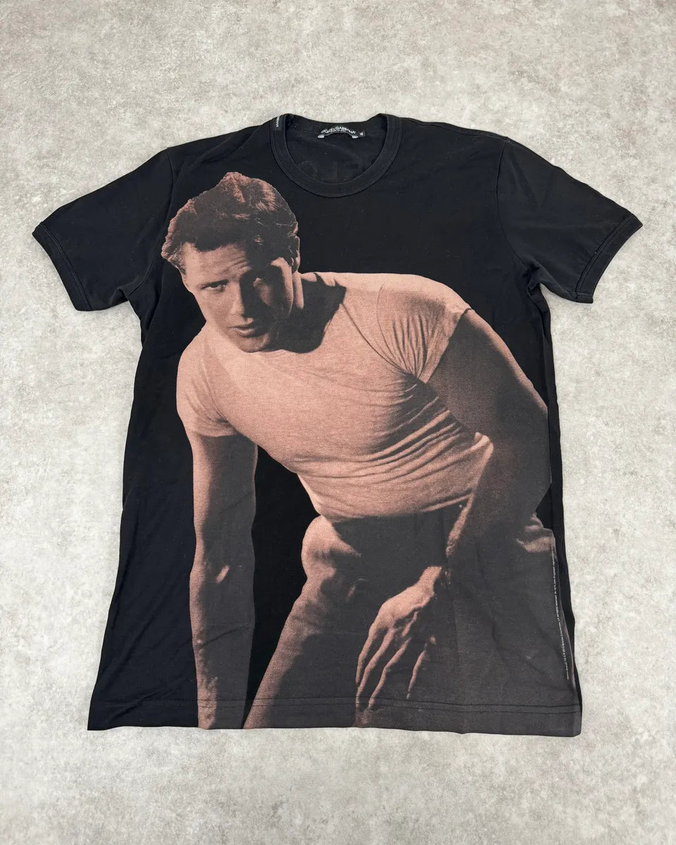 2000s Dolce & Gabbana Marlon Brando Black T-Shirt XOEBeSn 0