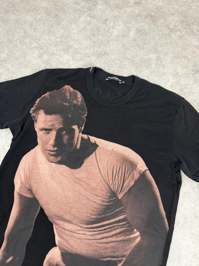 2000s Dolce & Gabbana Marlon Brando Black T-Shirt XOEBeSn 4