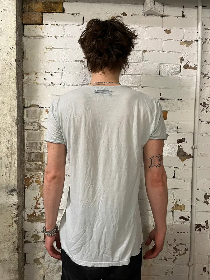 2000s Dolce & Gabbana Marylin Monroe Blue White T-Shirt mfrdVLB 2