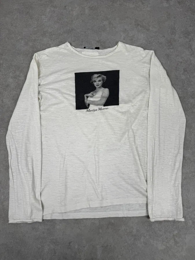 2000s Dolce & Gabbana Marylin Monroe White Longsleeves WNYsOfu 0
